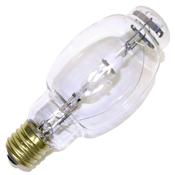 400 watt - BT28 - Mogul Screw (E39) Base - 3,800K - Natural White - Clear - High Output - Reduced Outer Jacket - Compact | Sylvania Metal Halide HID Light Bulb (Sylvania MS400/BU-ONLY/BT28 64441)