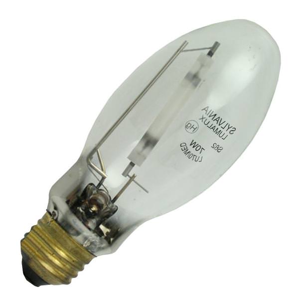 70 watt - E17 - Medium Screw (E26) Base - 1,900K - Warm White - Clear - Ecologic - Lumalux Plus | Sylvania High Pressure Sodium HID Light Bulb (Sylvania LU70/PLUS/MED 67322)