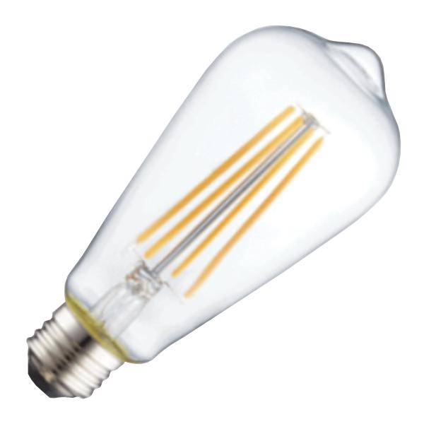 5 watt - 120 volt - ST19 - Medium Screw (E26) Base - 5,000K - Cool White - Clear - Dimmable | TCP LED Light Bulb (TCP FST19D4050E26SCL95 28810)