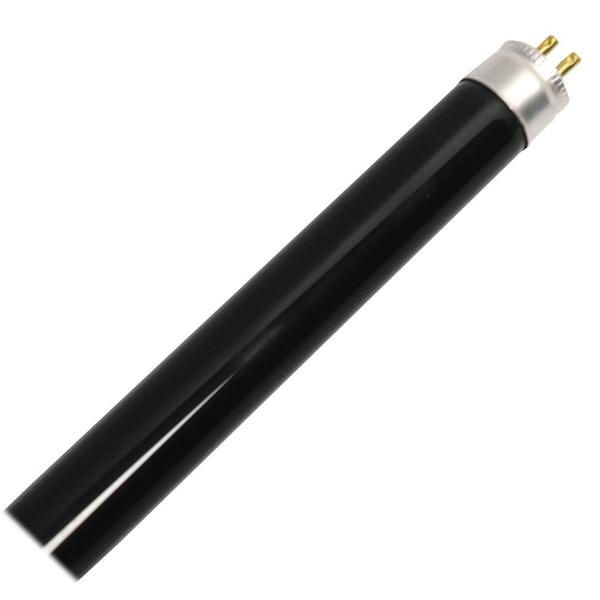 6 watt - 8 In. - T5 - Miniature Bi-Pin (G5) Base | Ushio Black Light Fluorescent Light Bulb (Ushio F6T5BLB 00111)